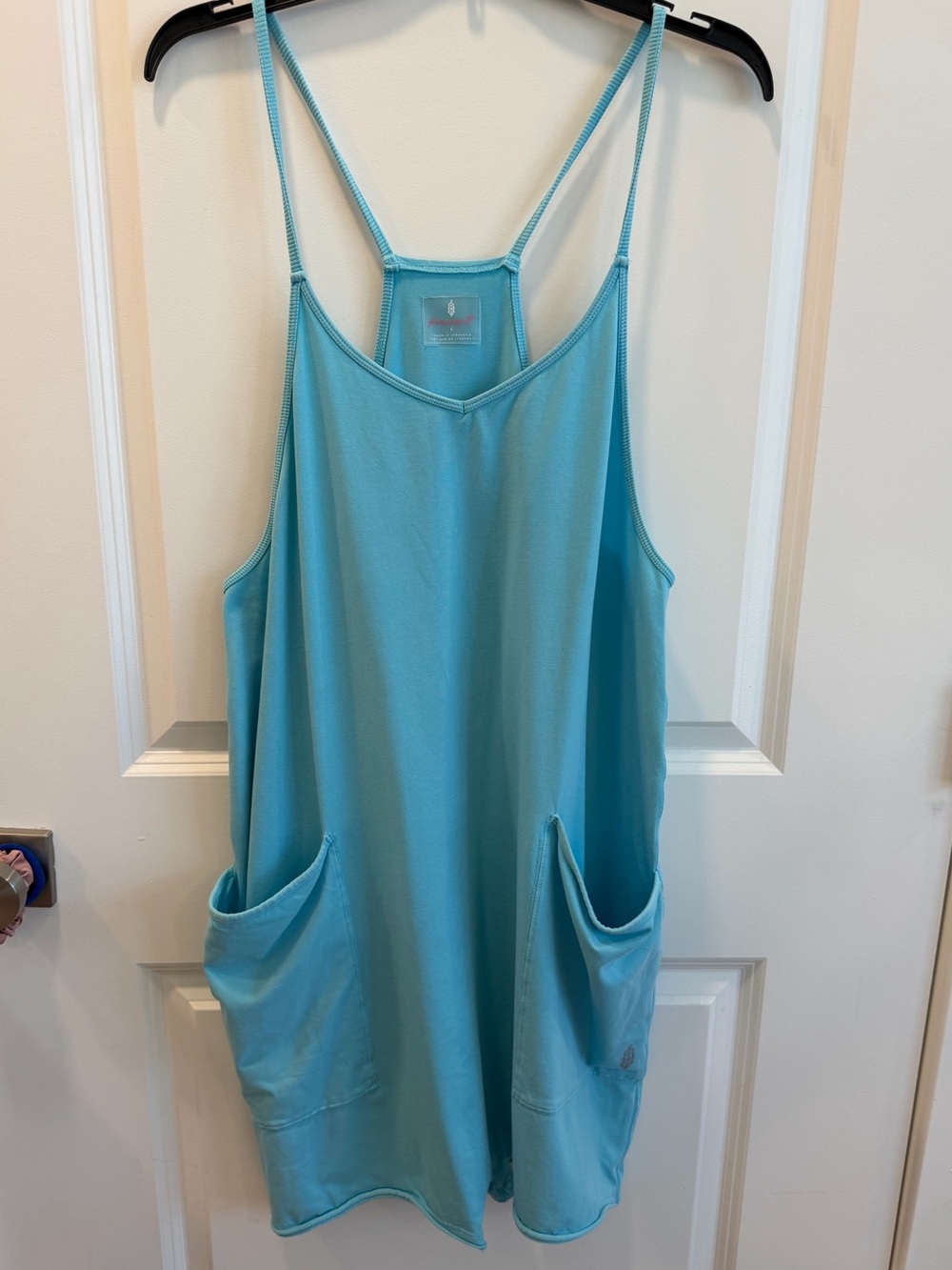 Free People Movement Women’s Hot Shot Mini Dress Blue size Large - Picture 2 of 6